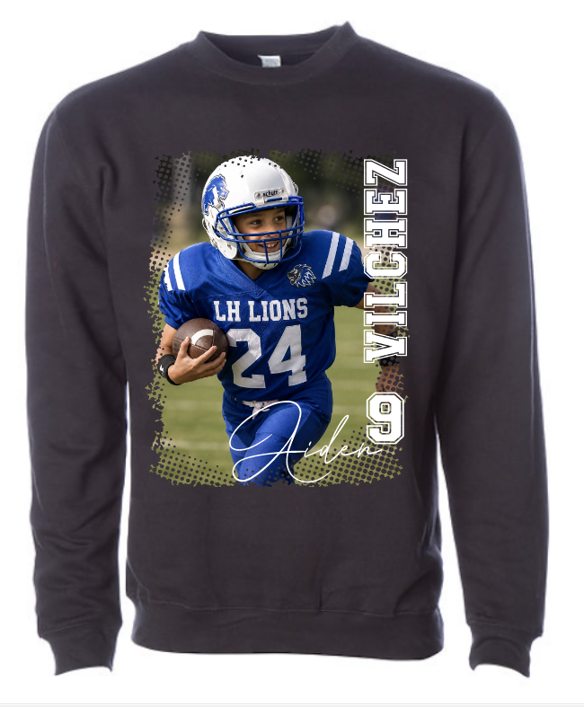 LH Lions Personalized PICTURE Crewneck