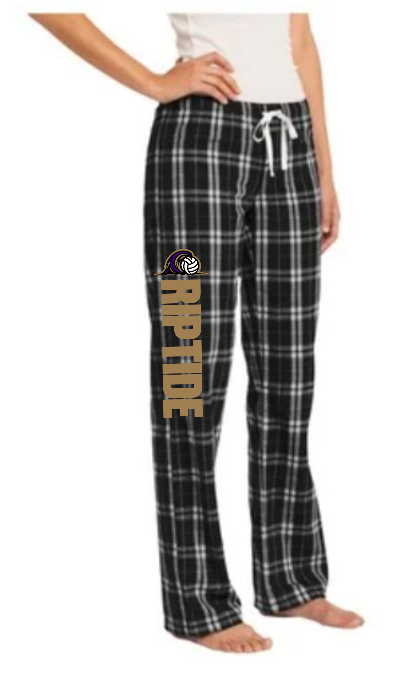 RIPTIDE volleyball Club, Women's Flannel PJ's PRE-ORDER by NOV.7th