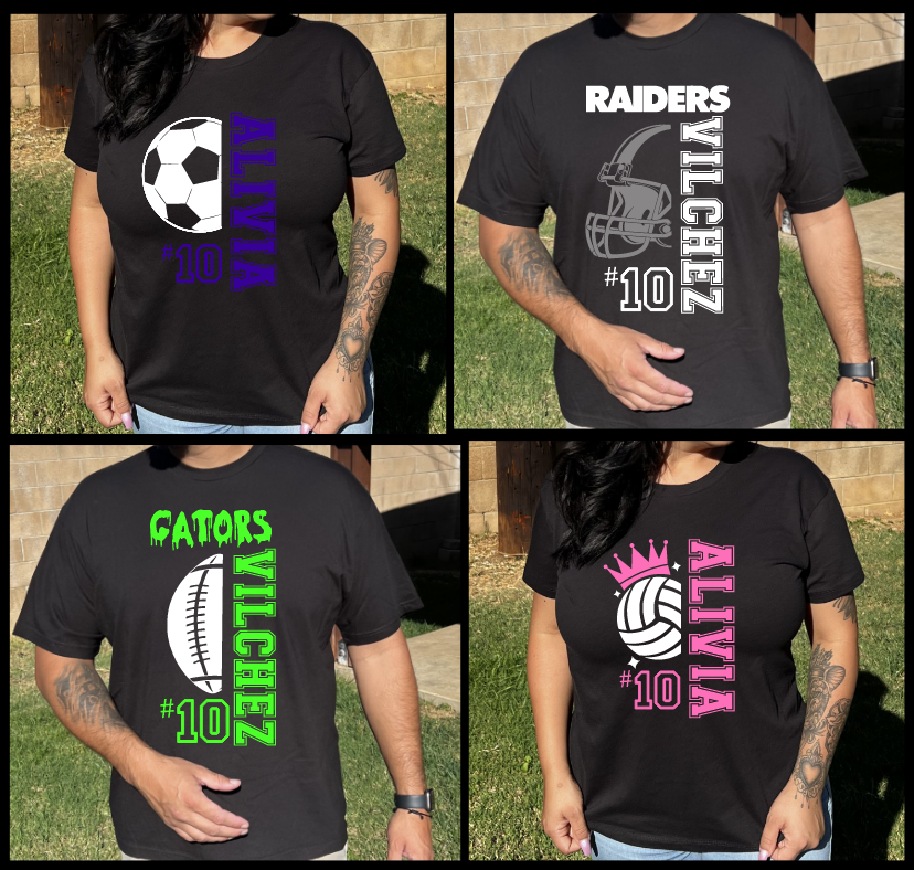 PERSONALIZED sports fan attire