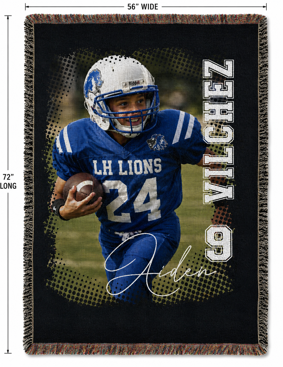 Custom Woven Blanket with your favorite Player
