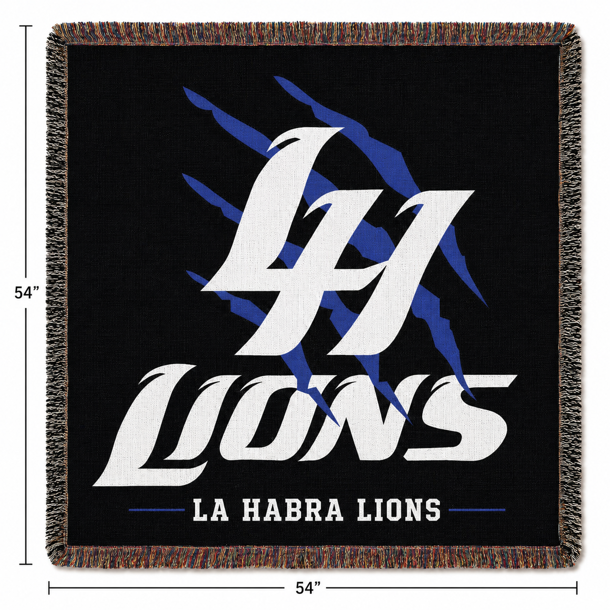 LH Lions Woven Blanket with your favorite team.