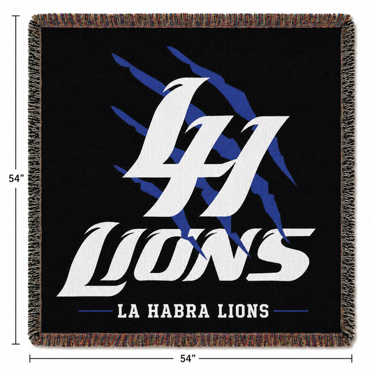 LH Lions Woven Blanket with your favorite team.