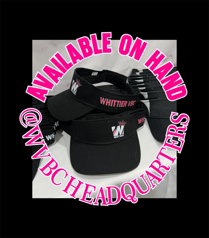 WVBC Black Visor Available On HAND at WVBC headquarters.