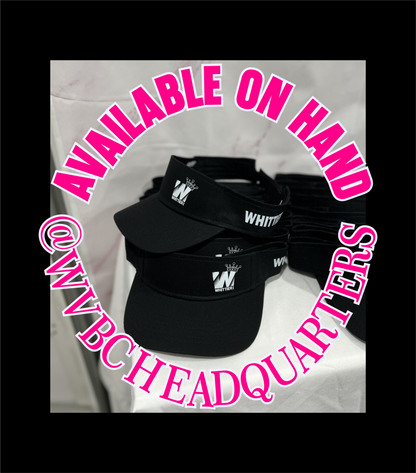 WVBC Black Visor Available On HAND at WVBC headquarters.