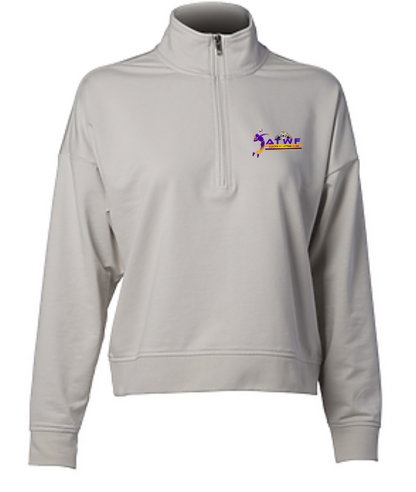 ATWF active performance quarter zip  Women's Crop