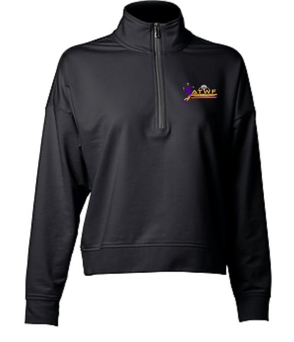 ATWF active performance quarter zip  Women's Crop