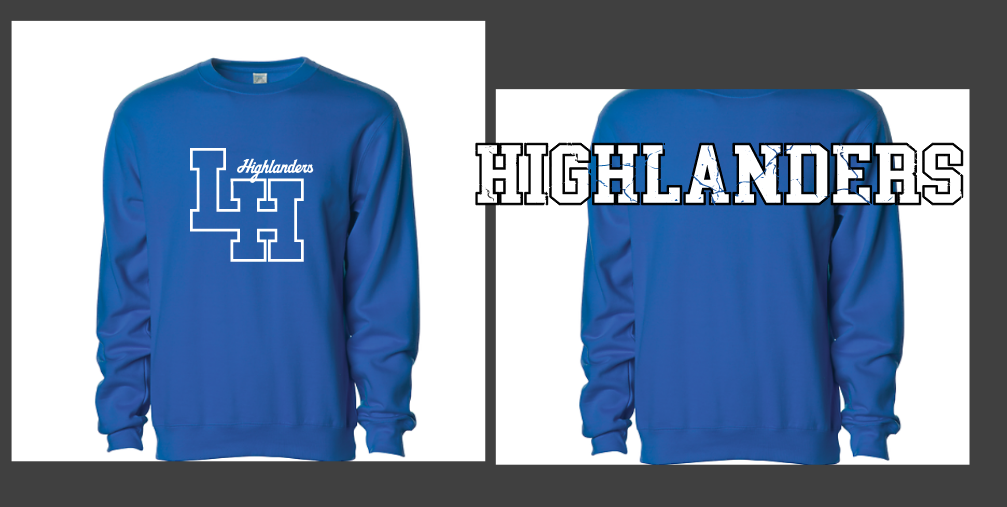 LH Highlanders Class of 2030 crewneck