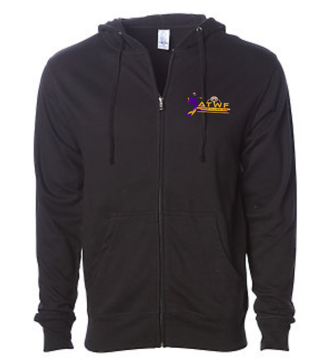 ATWF midweight zip up hoodie