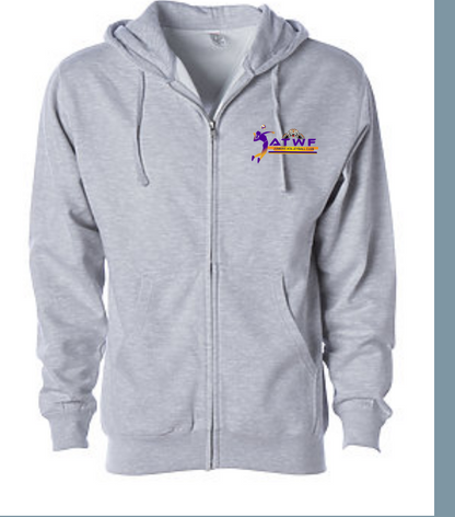 ATWF midweight zip up hoodie