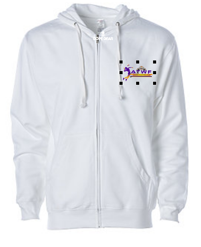 ATWF midweight zip up hoodie