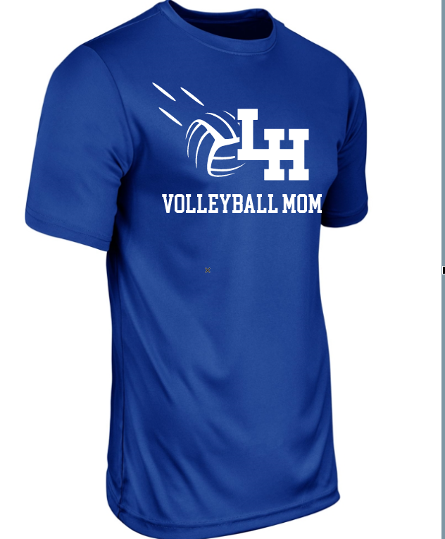 LH Spirit Tee/family member personalized VOLLEYBALL (MOM/DAD/GRANDMA)