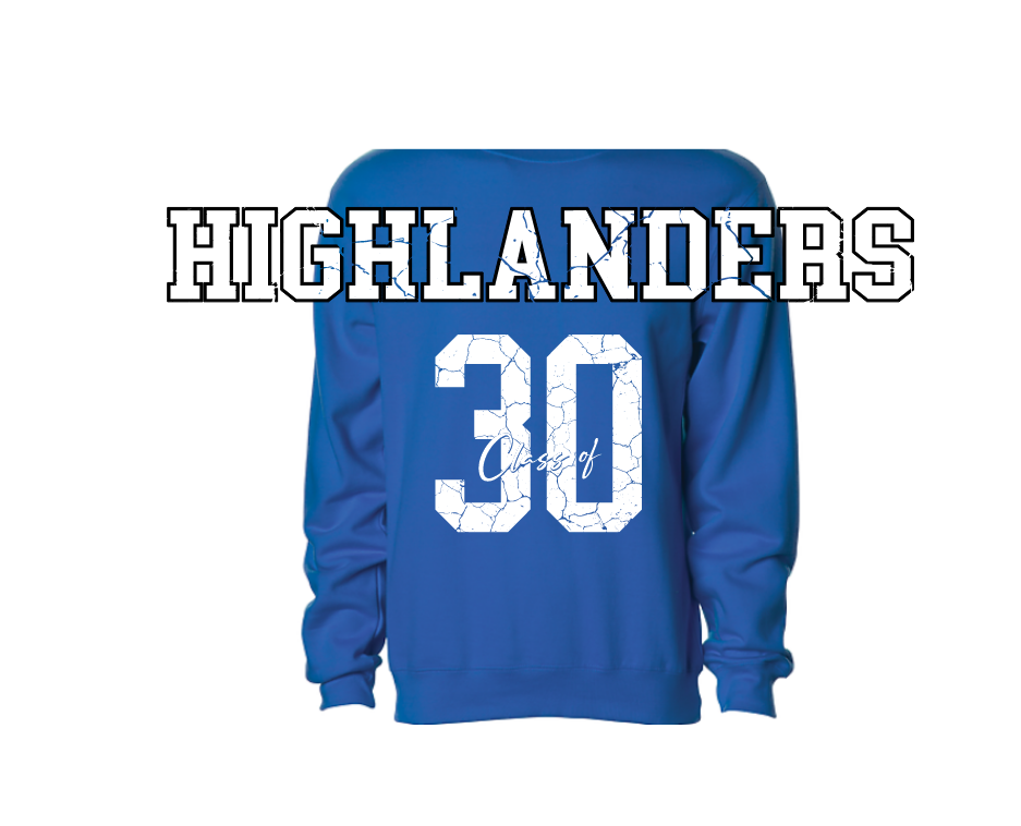 LH Highlanders Class of 2030 crewneck