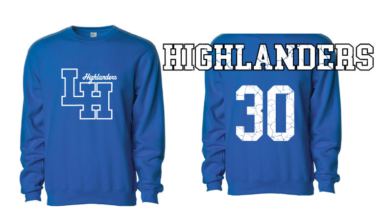 LH Highlanders Class of 2030 crewneck