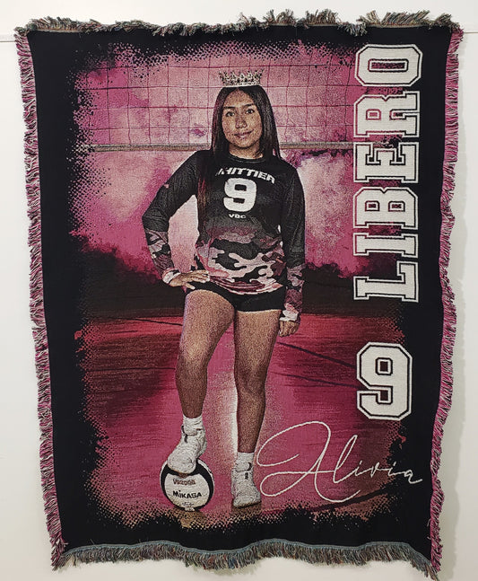 Custom Woven Blanket with your favorite Player