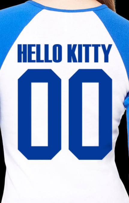 Hello Kitty LA Dodgers Raglan shirt, baseball world series champions - loose fitting