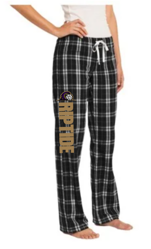 RIPTIDE volleyball Club, Women's Flannel PJ's PRE-ORDER by NOV.7th