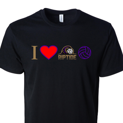 RIPTIDE  I heart riptide volleyball shirt